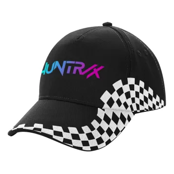 Huntrix Kpop Girls, Καπέλο Ενηλίκων Ultimate ΜΑΥΡΟ RACING, (100% ΒΑΜΒΑΚΕΡΟ DRILL, ΕΝΗΛΙΚΩΝ, UNISEX, ONE SIZE)