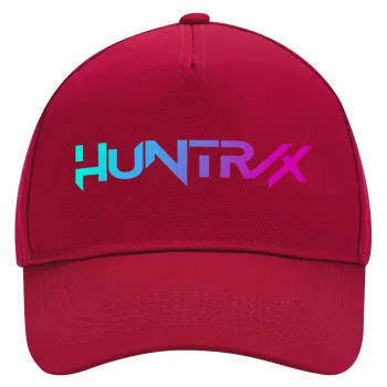 Huntrix Kpop Girls, Καπέλο Ενηλίκων Ultimate ΚΟΚΚΙΝΟ, (100% ΒΑΜΒΑΚΕΡΟ DRILL, ΕΝΗΛΙΚΩΝ, UNISEX, ONE SIZE)