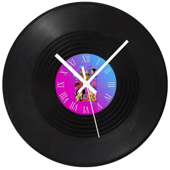 Huntrix Kpop Girls, Ρολόι τοίχου Βινύλιο (30cm)