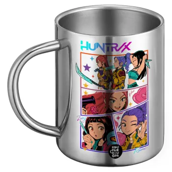 Huntrix Kpop Girls, Ανοξείδωτη Μεταλλική Κούπα 450ml - Διπλού Τοιχώματος