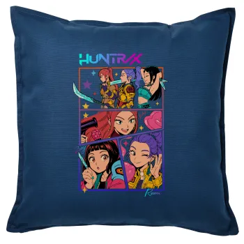 Huntrix Kpop Girls, Sofa cushion Blue 50x50cm includes filling