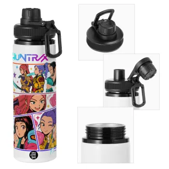 Huntrix Kpop Girls, Metal water bottle with safety cap, aluminum 850ml