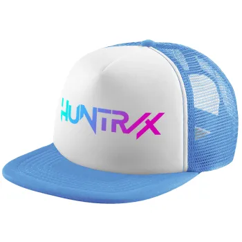 Huntrix Kpop Girls, Child's Soft Trucker Hat with Blue/White Mesh (POLYESTER, CHILD, ONE SIZE)