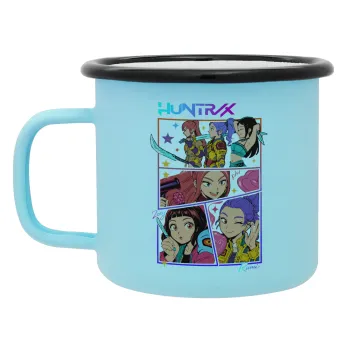 Huntrix Kpop Girls, Κούπα Μεταλλική εμαγιέ ΜΑΤ σιέλ 360ml