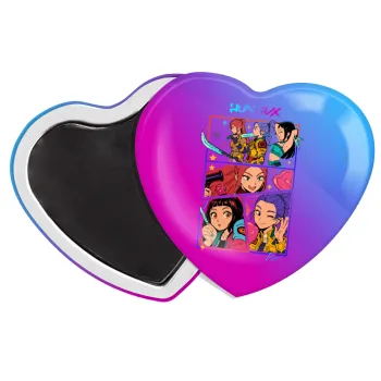 Huntrix Kpop Girls, Μαγνητάκι καρδιά (57x52mm)