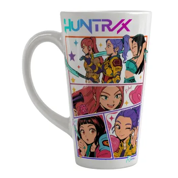 Huntrix Kpop Girls, Κούπα κωνική Latte Μεγάλη, κεραμική, 450ml