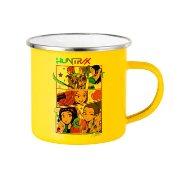 Huntrix Kpop Girls, Κούπα Μεταλλική εμαγιέ Κίτρινη 360ml