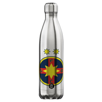 FC Steaua Bucuresti (FCSB), Μεταλλικό παγούρι θερμός Inox (Stainless steel), διπλού τοιχώματος, 750ml