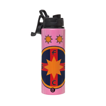 FC Steaua Bucuresti (FCSB), Μεταλλικό παγούρι νερού με καπάκι ασφαλείας, αλουμινίου 850ml