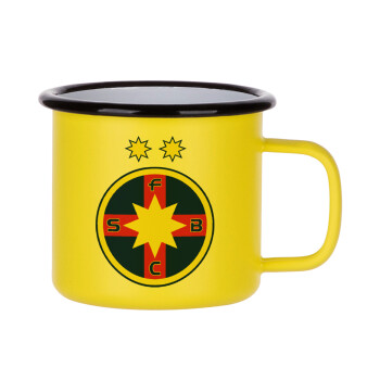 FC Steaua Bucuresti (FCSB), Κούπα Μεταλλική εμαγιέ ΜΑΤ Κίτρινη 360ml