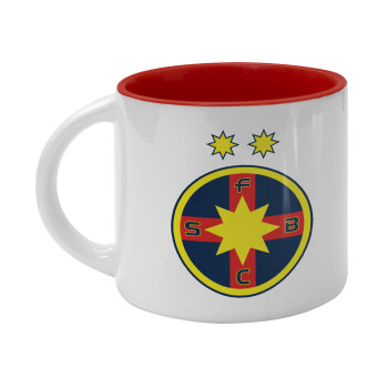 FC Steaua Bucuresti (FCSB), Κούπα κεραμική 400ml Λευκή/Κόκκινη