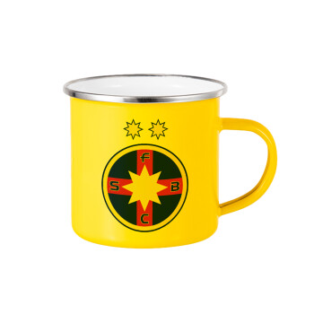 FC Steaua Bucuresti (FCSB), Κούπα Μεταλλική εμαγιέ Κίτρινη 360ml