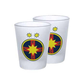 FC Steaua Bucuresti (FCSB), Σφηνοπότηρα γυάλινα 45ml του πάγου (2 τεμάχια)