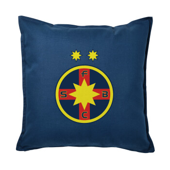 FC Steaua Bucuresti (FCSB), Μαξιλάρι καναπέ Μπλε 100% βαμβάκι, περιέχεται το γέμισμα (50x50cm)