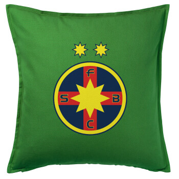 FC Steaua Bucuresti (FCSB), Μαξιλάρι καναπέ Πράσινο 100% βαμβάκι, περιέχεται το γέμισμα (50x50cm)