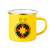 Yellow Enamel Metallic Cup 360ml