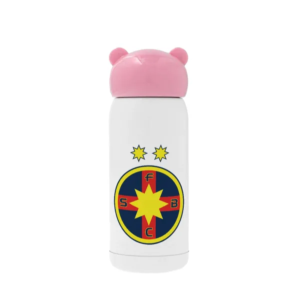 FC Steaua Bucuresti (FCSB) — Ροζ ανοξείδωτο παγούρι θερμό (Stainless steel), 320ml