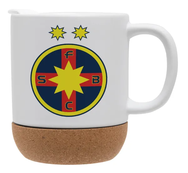 FC Steaua Bucuresti (FCSB) — Κούπα, κεραμική με βάση φελού και καπάκι (ΜΑΤ), 330ml
