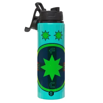 FC Steaua Bucuresti (FCSB), Metallic water bottle with safety lid, 850ml aluminum