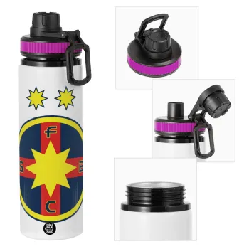 FC Steaua Bucuresti (FCSB), Μεταλλικό παγούρι νερού με καπάκι ασφαλείας, αλουμινίου 850ml