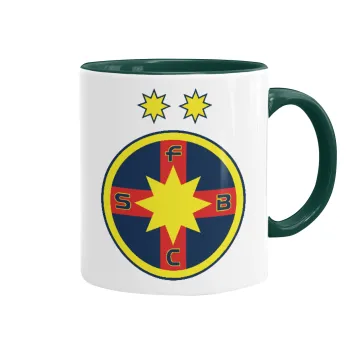 FC Steaua Bucuresti (FCSB), Κούπα χρωματιστή πράσινη, κεραμική, 330ml