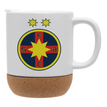 FC Steaua Bucuresti (FCSB), Κούπα, κεραμική με βάση φελού και καπάκι (ΜΑΤ), 330ml