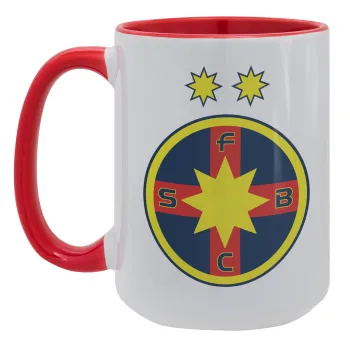 FC Steaua Bucuresti (FCSB), Κούπα Mega 15oz, κεραμική Κόκκινη, 450ml