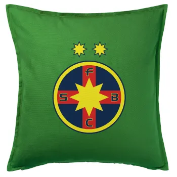 FC Steaua Bucuresti (FCSB), Μαξιλάρι καναπέ Πράσινο 100% βαμβάκι, περιέχεται το γέμισμα (50x50cm)