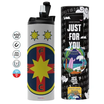 FC Steaua Bucuresti (FCSB), Tumbler stainless steel GREY 600ml