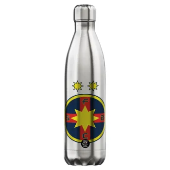 FC Steaua Bucuresti (FCSB), Μεταλλικό παγούρι θερμός Inox (Stainless steel), διπλού τοιχώματος, 750ml