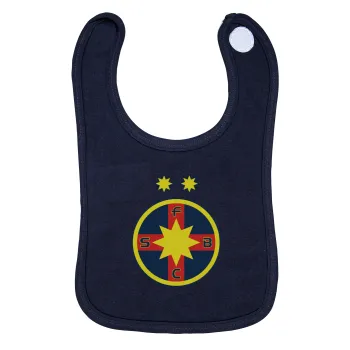 FC Steaua Bucuresti (FCSB), Σαλιάρα με Σκρατς 100% Organic Cotton Μπλε (0-18 months)