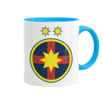 FC Steaua Bucuresti (FCSB), Κούπα χρωματιστή γαλάζια, κεραμική, 330ml