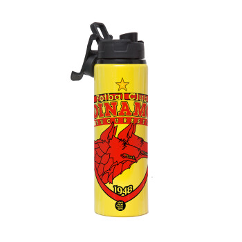 FC Dinamo Bucuresti, Metallic water bottle with safety lid, 850ml aluminum