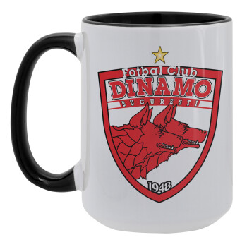 FC Dinamo Bucuresti, Κούπα Mega 15oz, κεραμική Μαύρη, 450ml