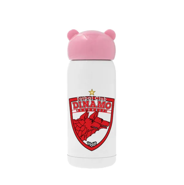 FC Dinamo Bucuresti — Ροζ ανοξείδωτο παγούρι θερμό (Stainless steel), 320ml