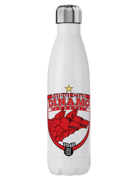 FC Dinamo Bucuresti — Μεταλλικό παγούρι θερμός (Stainless steel), διπλού τοιχώματος, 750ml