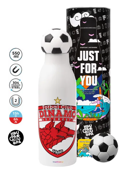 FC Dinamo Bucuresti — Soccer Metal mug thermos, double wall, 550ml