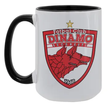FC Dinamo Bucuresti, Κούπα Mega 15oz, κεραμική Μαύρη, 450ml