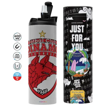 FC Dinamo Bucuresti, Tumbler stainless steel GREY 600ml