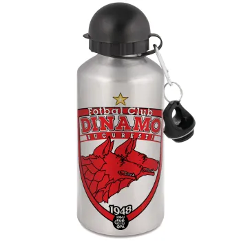 FC Dinamo Bucuresti, Μεταλλικό παγούρι νερού, Ασημένιο, αλουμινίου 500ml