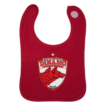 FC Dinamo Bucuresti, Σαλιάρα με Σκρατς Κόκκινη 100% Organic Cotton (0-18 months)