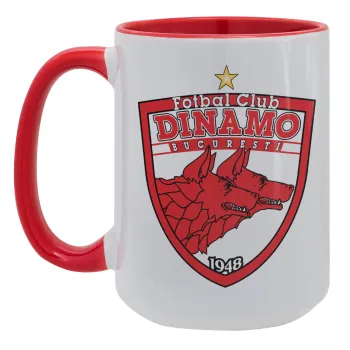 FC Dinamo Bucuresti, Κούπα Mega 15oz, κεραμική Κόκκινη, 450ml