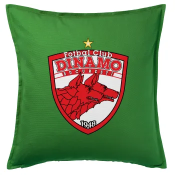 FC Dinamo Bucuresti, Μαξιλάρι καναπέ Πράσινο 100% βαμβάκι, περιέχεται το γέμισμα (50x50cm)