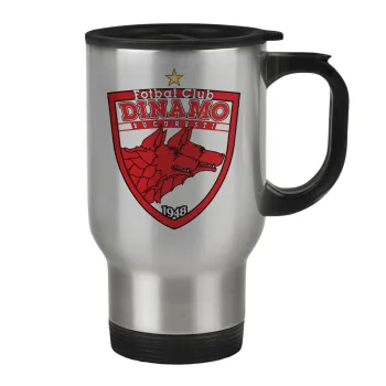 FC Dinamo Bucuresti, Stainless steel travel mug with lid, double wall 450ml