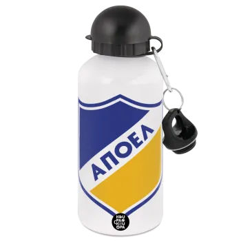 FC ΑΠΟΕΛ Λευκωσίας, Metal water bottle, White, aluminum 500ml