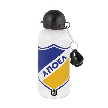 FC ΑΠΟΕΛ Λευκωσίας, Μεταλλικό παγούρι νερού, Λευκό, αλουμινίου 500ml