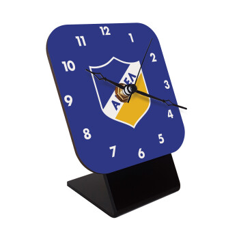 FC ΑΠΟΕΛ Λευκωσίας, Επιτραπέζιο ρολόι ξύλινο με δείκτες (10cm)