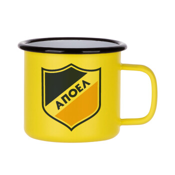 FC ΑΠΟΕΛ Λευκωσίας, Κούπα Μεταλλική εμαγιέ ΜΑΤ Κίτρινη 360ml