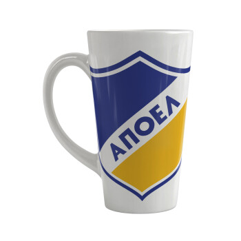 FC ΑΠΟΕΛ Λευκωσίας, Κούπα κωνική Latte Μεγάλη, κεραμική, 450ml
