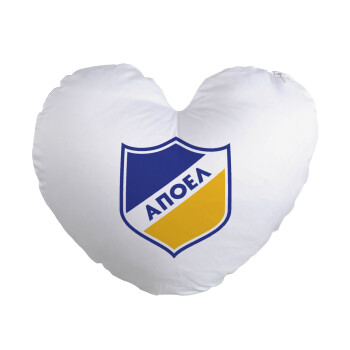 FC ΑΠΟΕΛ Λευκωσίας, Μαξιλάρι καναπέ καρδιά 40x40cm περιέχεται το  γέμισμα